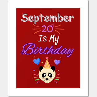 september 20 st is my birthday Posters and Art